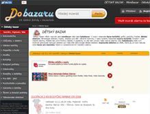 Tablet Screenshot of detsky-bazar.dobazaru.cz